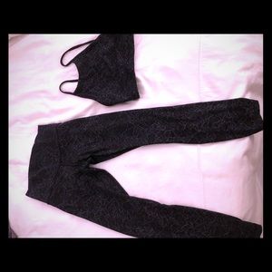 Lululemon sports bra and align legging set